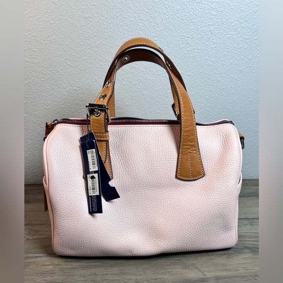 Dooney & Bourke NEW Women’s Blush Pink Pebble Leather Barrel Satchel - Picture 11 of 16
